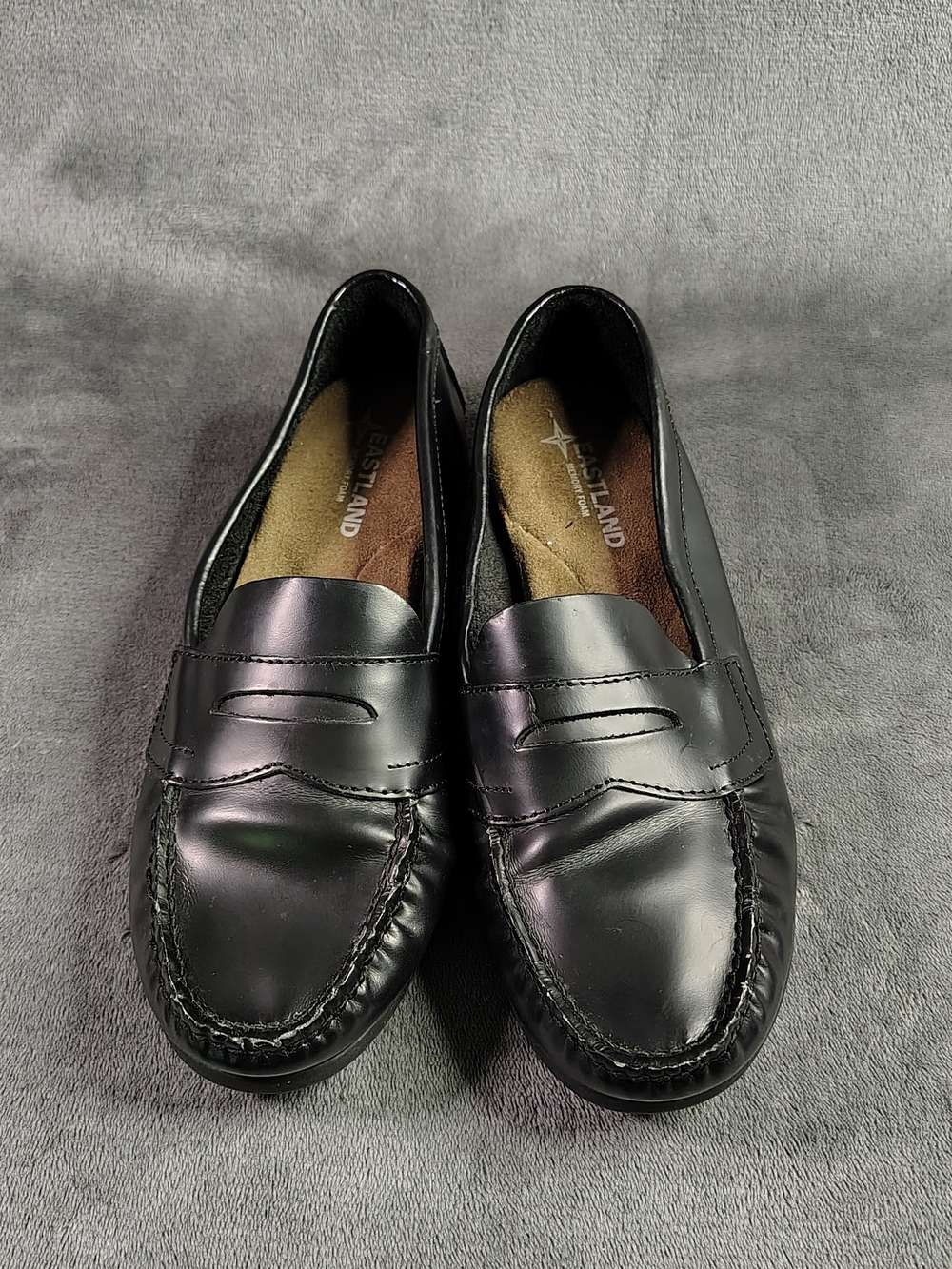 Eastland Men’s Black Leather Penny Loafers